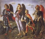 Francesco Botticini Tobias and the Three Archangels Sweden oil painting artist